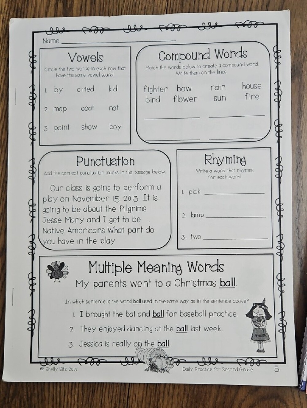 2nd/3rd Grade | Work Sheets - Picture 3 of 4